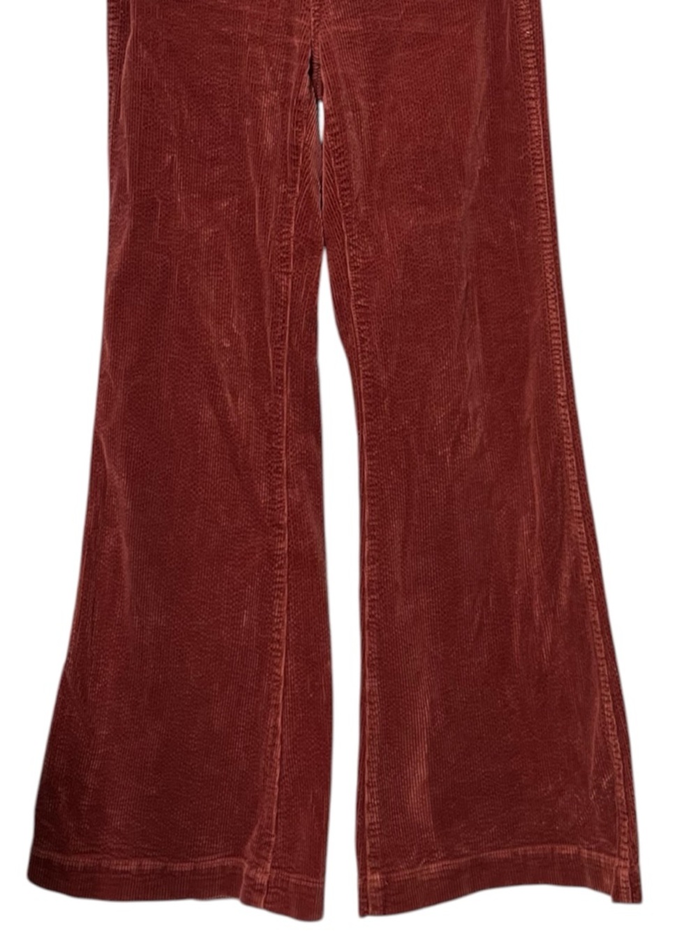 Rollas Eastcoast High Rise Flare Women’s Size 27 Rust Corduroy Retro Western - Picture 4 of 11